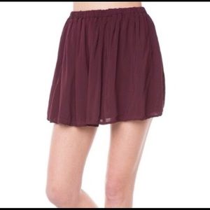 Brandy maroon skirt